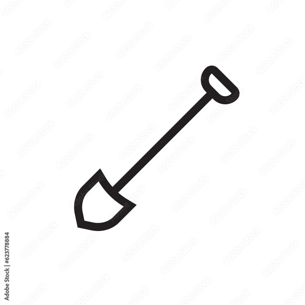 Shovel vector icon. Shovel flat sign design. Shovel symbol pictogram. UX UI icon Shovel vector icon. Shovel flat sign design. Shovel symbol pictogram. UX UI icon