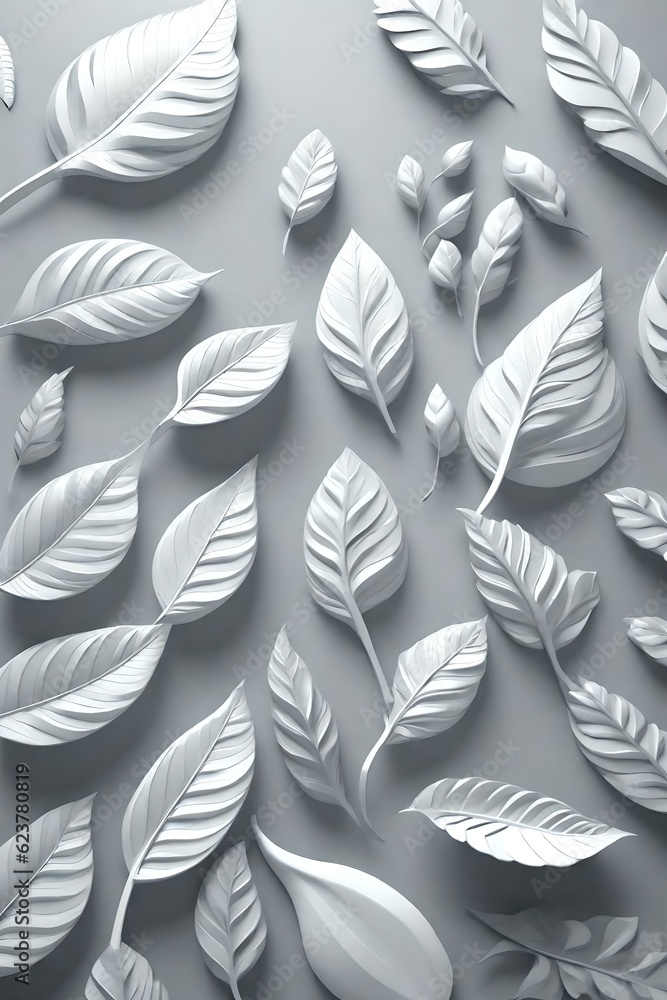 3d white paper leaves , light gray background, 3d style (AI-generated fictional illustration)
3d white paper leaves , light gray background, 3d style (AI-generated fictional illustration)