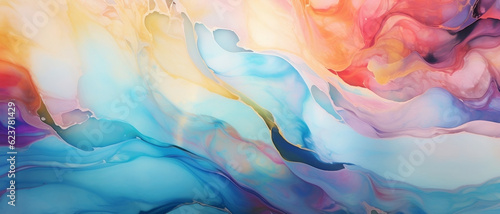 abstract watercolor background. Natural luxury fluid art painting in alcohol ink technique with sparkle details. banner. dreamy mood. 