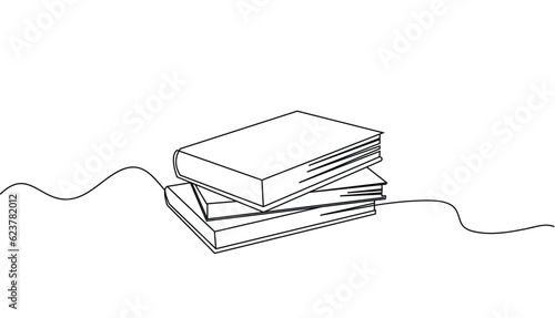 book line art style vector eps 10