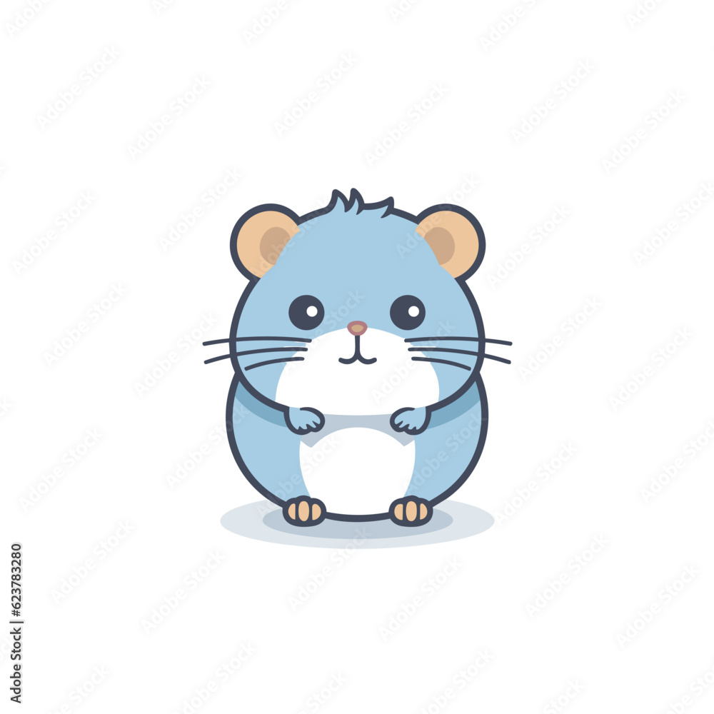 Vector of a cute and playful hamster cartoon character Vector of a cute and playful hamster cartoon character