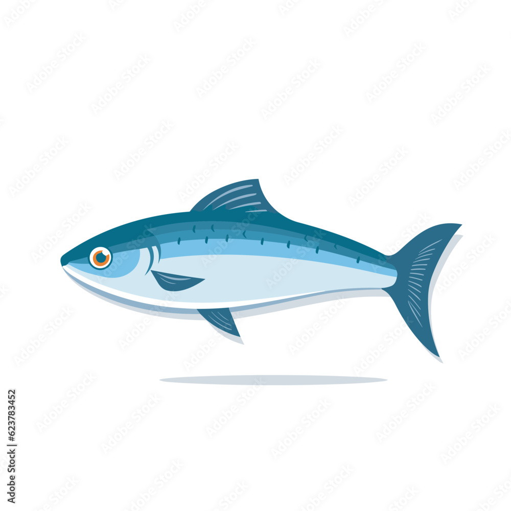 Vector of a fish swimming in water Vector of a fish swimming in water