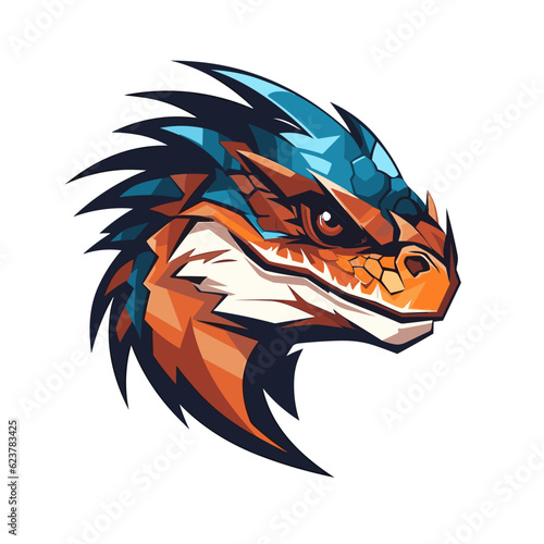 Esport vector logo lizard, lizard icon, lizard head, vector, sticker