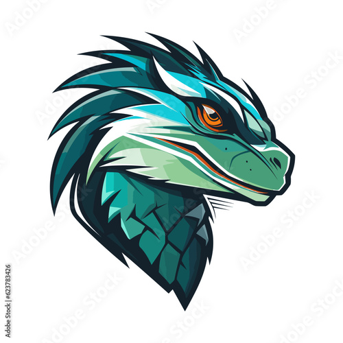 Esport vector logo lizard, lizard icon, lizard head, vector, sticker