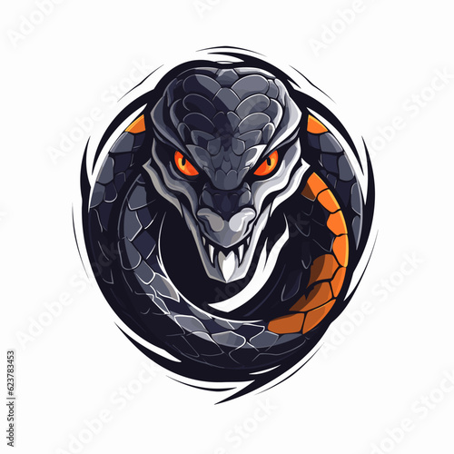 Esport vector logo snake, snake icon, snake head, vector, sticker
