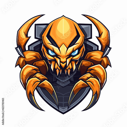 Esport vector logo scorpion, scorpion icon, scorpion head, vector, sticker