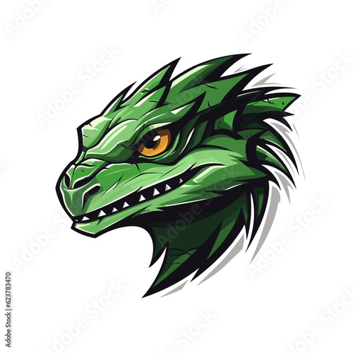 Esport vector logo lizard, lizard icon, lizard head, vector, sticker