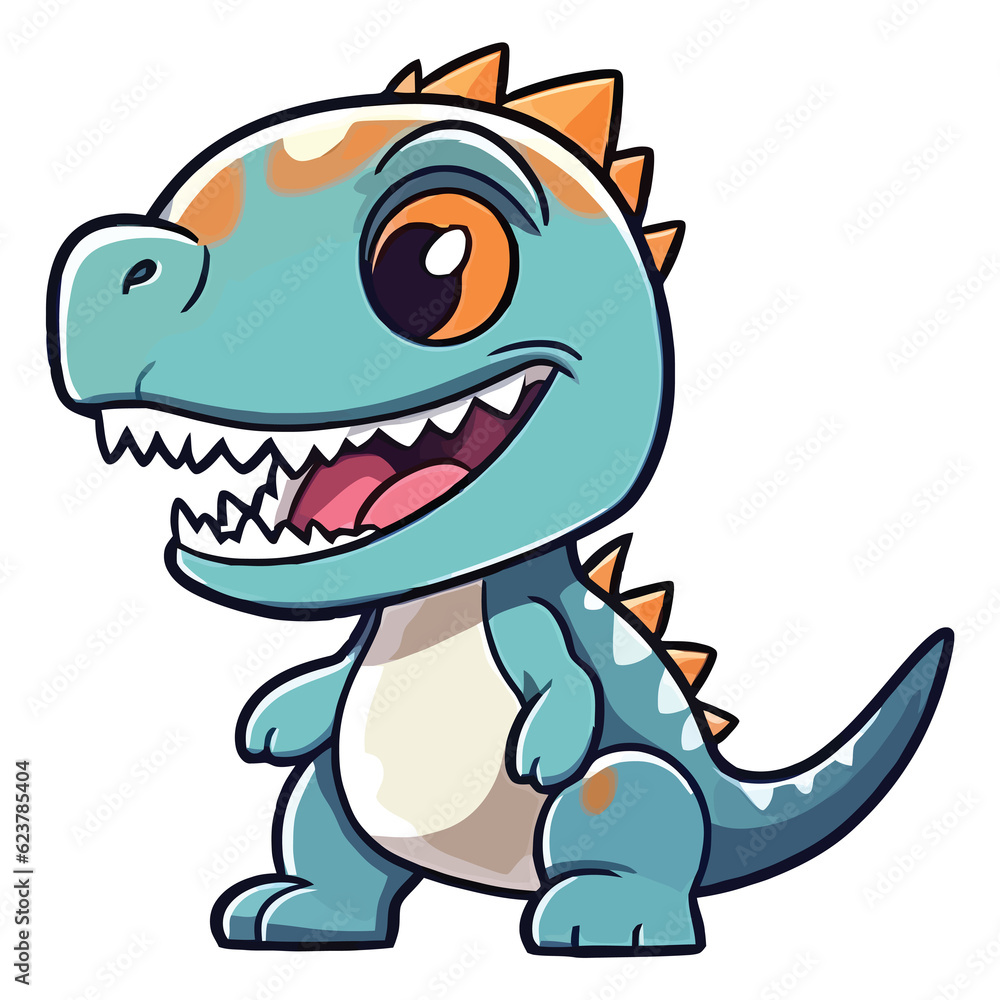 2d Cute Carcharodontosaurus Dinosaur 2d Cute Carcharodontosaurus Dinosaur