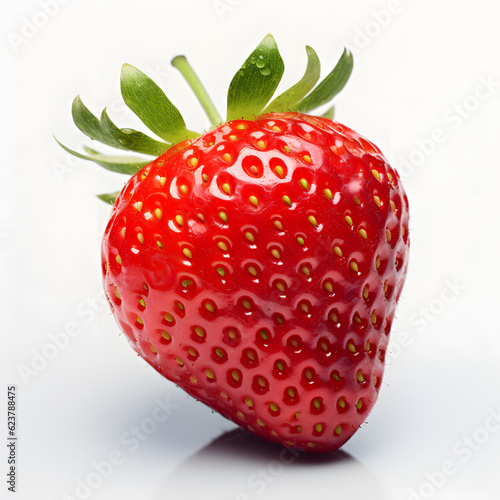 Ultra-Realistic AI Generated Ripe strawberry Image Perfect for Cooking Blogs and Websites