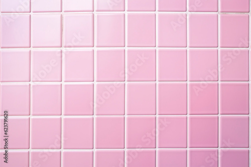 Pink tile wall background bathroom floor texture.
