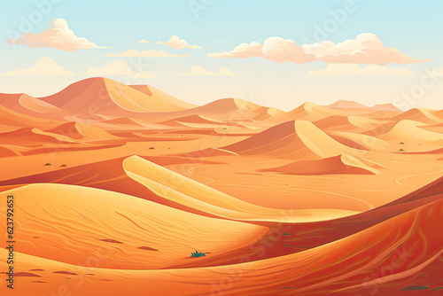 Dunes of Sossusvlei in Namibia, Namib Dessert - Generative ai 