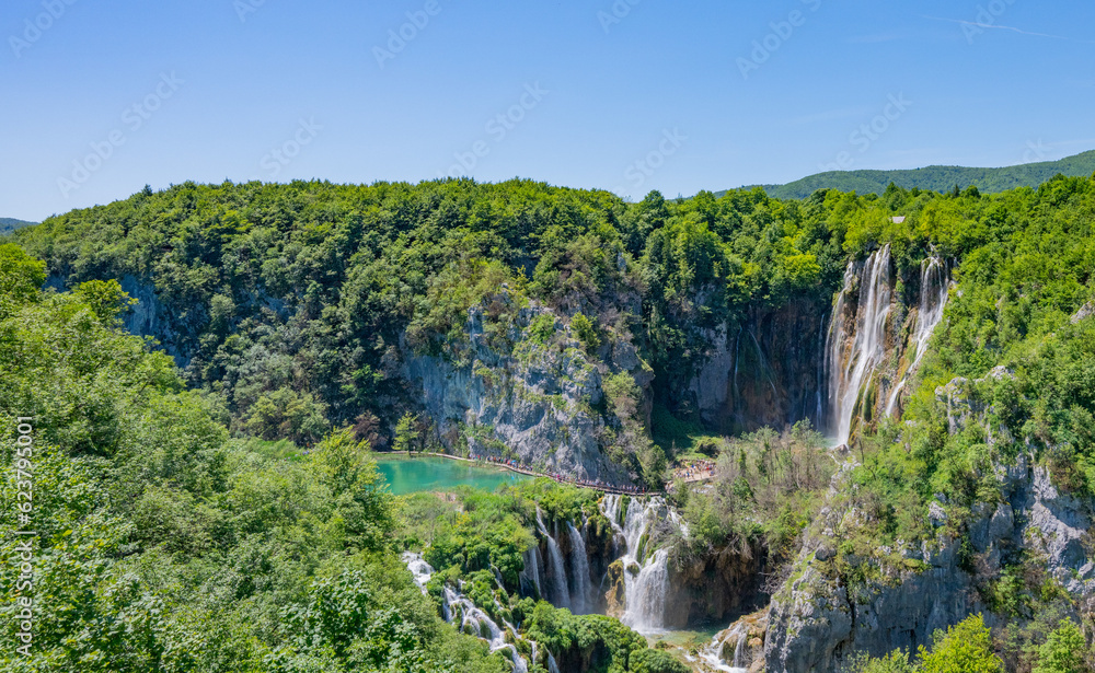 beautiful view of plitvice lakes in Croatia beautiful view of plitvice lakes in Croatia
