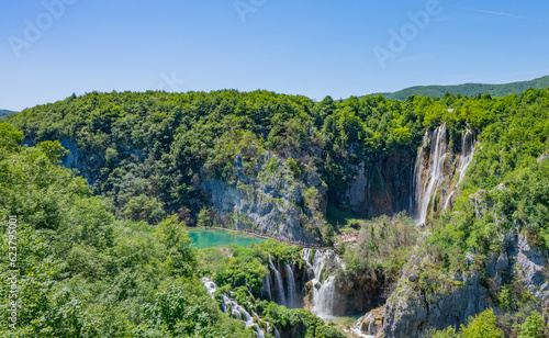 beautiful view of plitvice lakes in Croatia