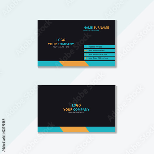 Professional And Corporate Business Card Template Design
