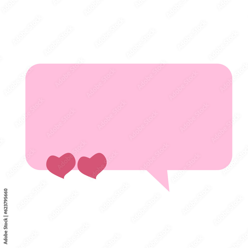 Pink speech bubble. Dialogue bubble. Pink speech bubble. Dialogue bubble.