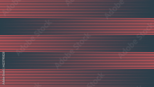 Linear Halftone Pattern Vector Texture Red Black Colour Dynamic Striped Abstraction. Retrowave Synthwave Retro Futurism Art Style Straight Lines Neat Decoration. Half Tone Textured Abstract Background