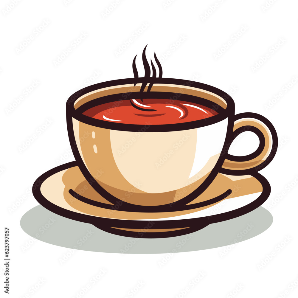 Coffee cup image. Cute image of Coffee cup with aromatic steam. Coffee cup image. Cute image of Coffee cup with aromatic steam.