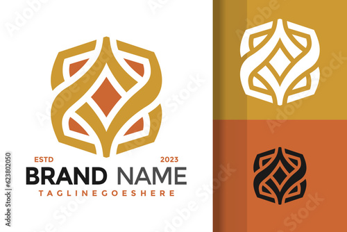 Letter V and A unique logo design vector symbol icon illustration