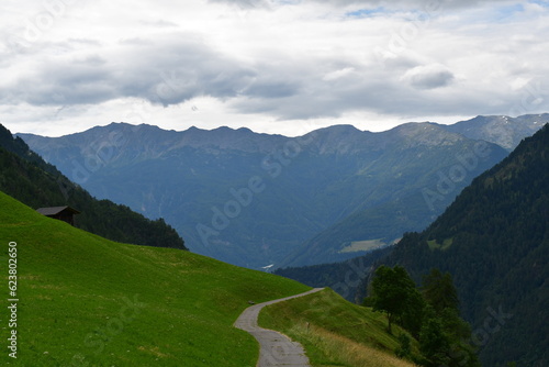Schöne Landschaft im Schnalstal in Südtirol 