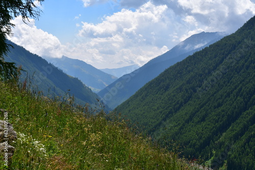 Schöne Landschaft mit Bergen im Schnalstal in Südtirol  © Sigena