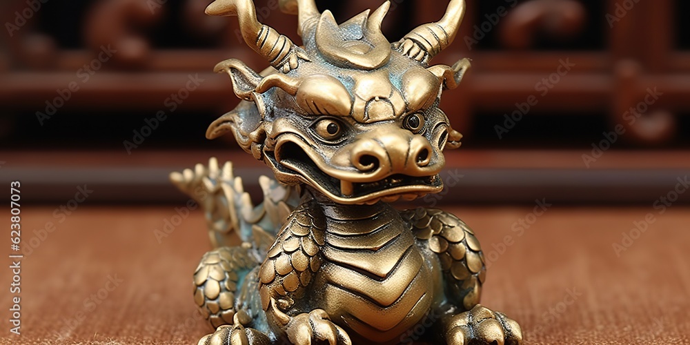AI Generated. AI Generative. Traditional classic chinese asian dragon copper symbol of power. Graphic Art AI Generated. AI Generative. Traditional classic chinese asian dragon copper symbol of power. Graphic Art