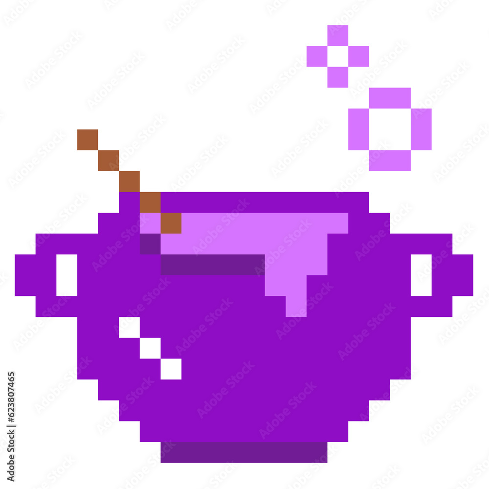 Halloween Poison Pot pixel art