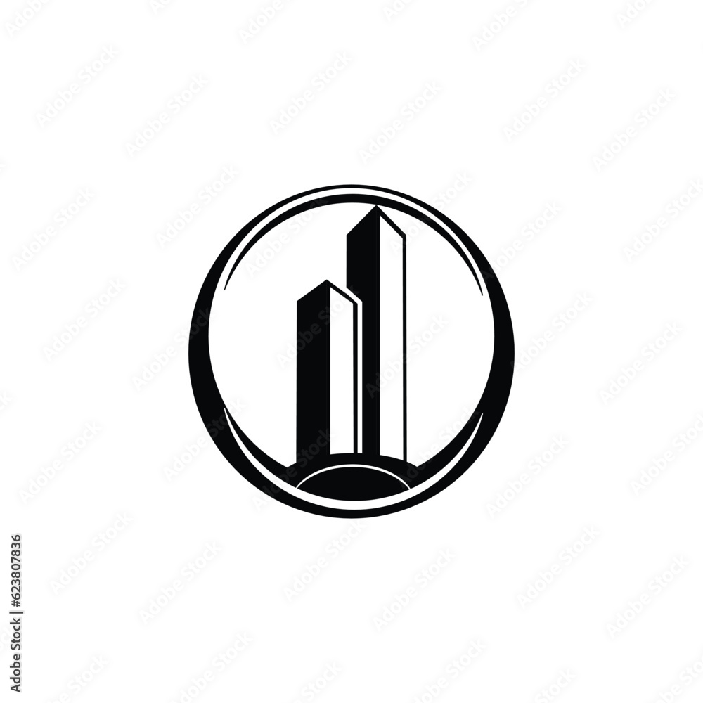 simple and clean building vector