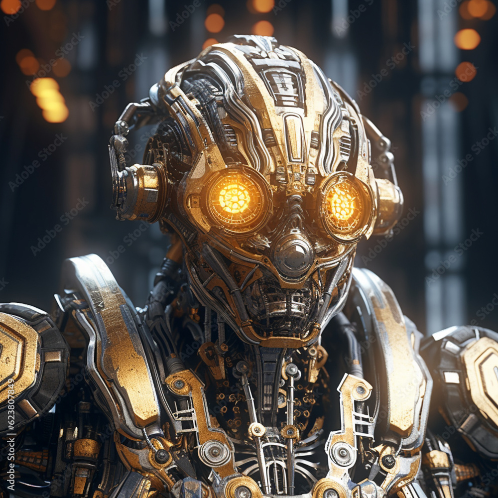 Fototapeta premium Cyber Warrior