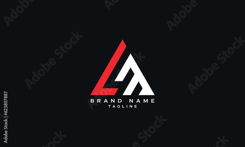 LM4, ML4, LM, ML, 4M, M4, Abstract initial monogram letter alphabet logo design