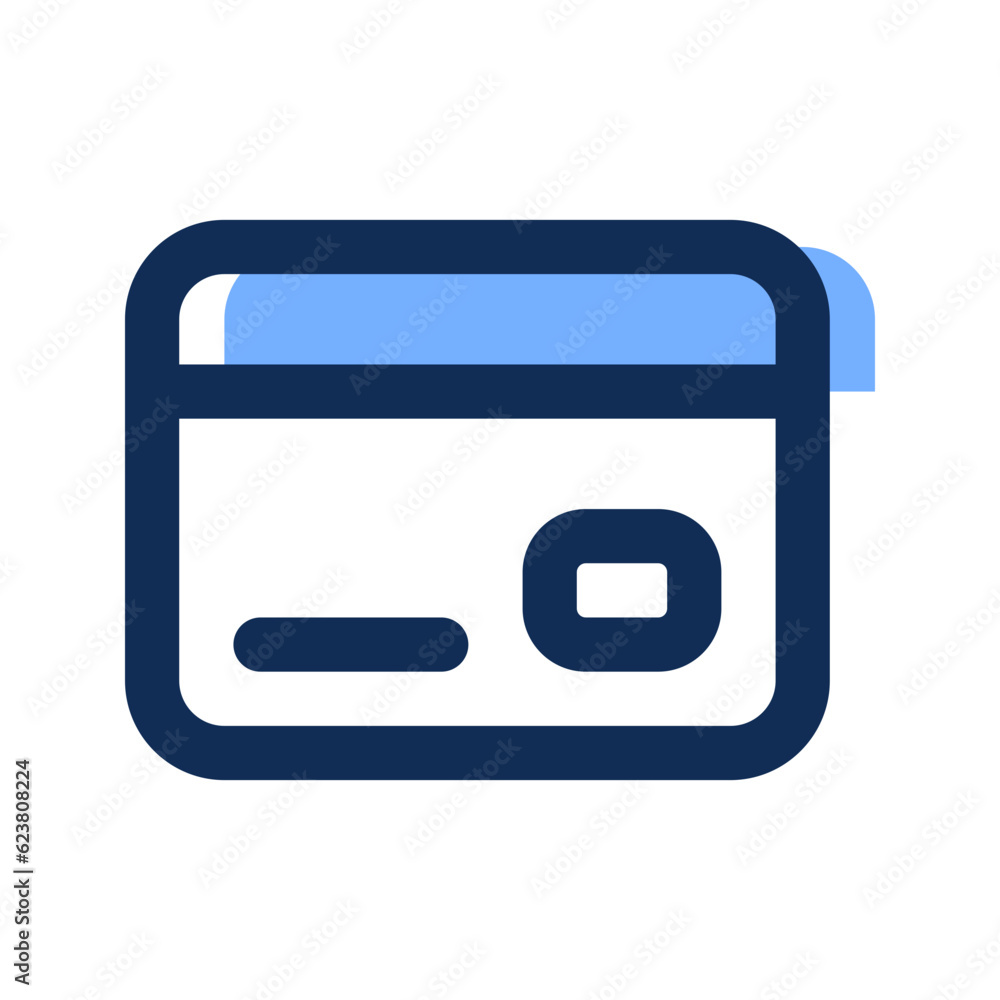 credit card filled line icon