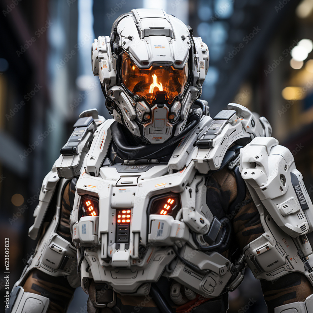 Fototapeta premium Cyber Warrior