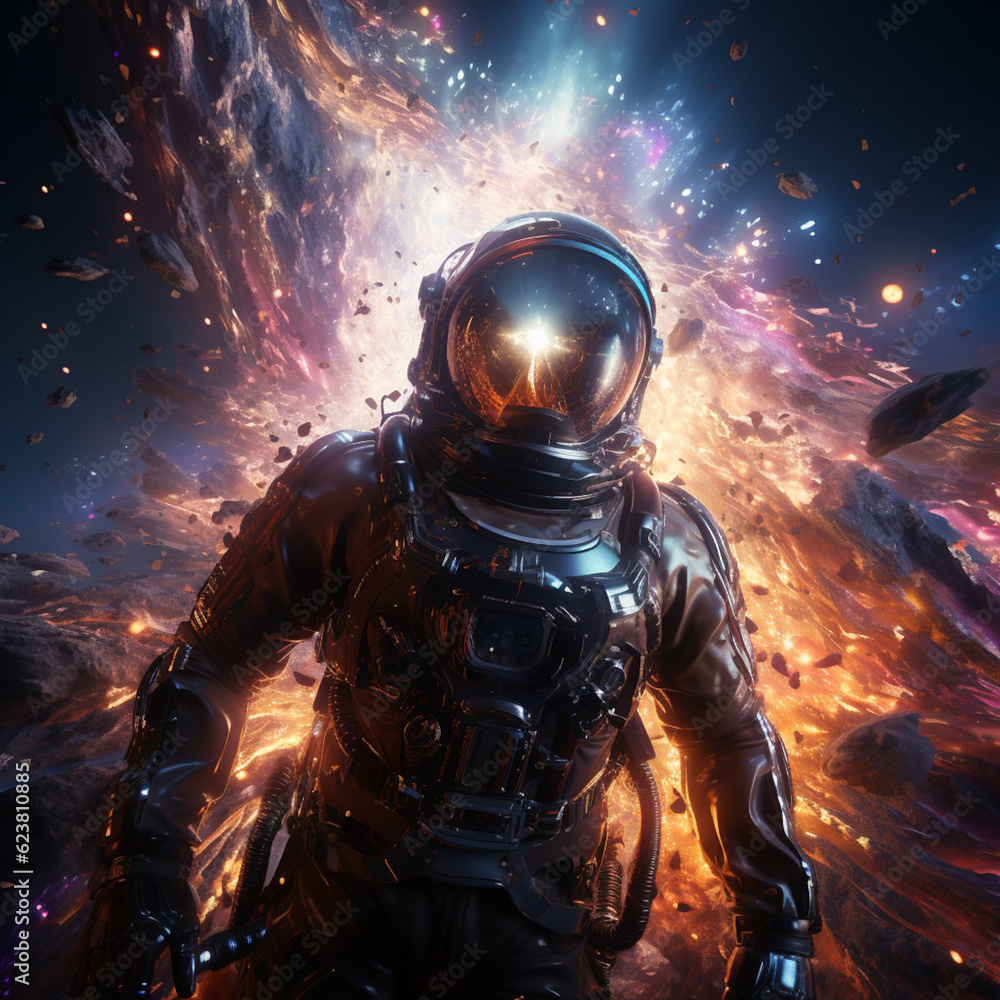 Fototapeta premium Cyber Warrior