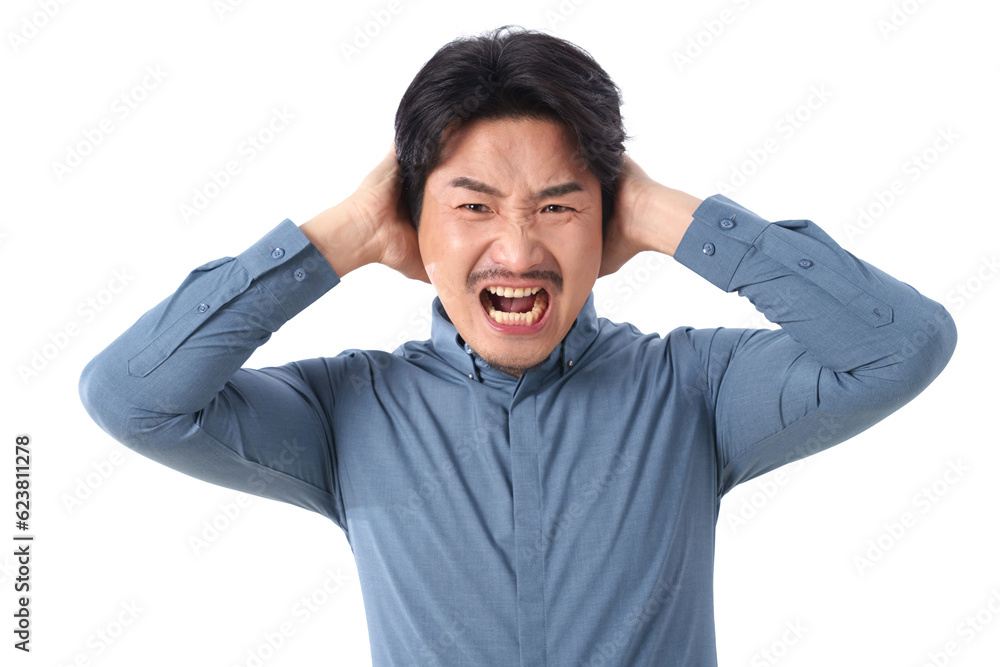 Emotionally broken business middle-aged man Emotionally broken business middle-aged man