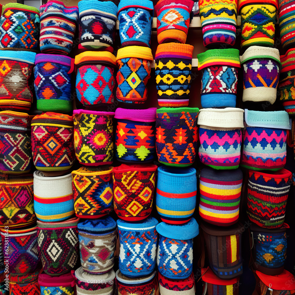 Vibrant Colombian Mochilas: Colorful Creations of Culture