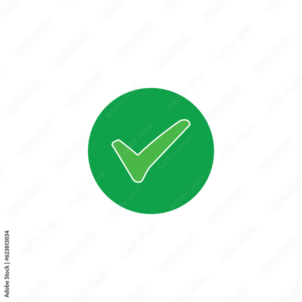 check mark green circle icon design template check mark green circle icon design template