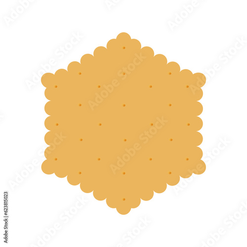 Shortbread cookies on a white background.