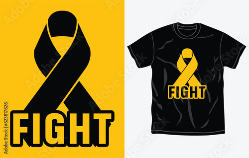 Childhood cancer awareness t-shirt design, quotes, september is national childhood cancer awareness month t-shirt, typography tshirt vector Graphic, Fully editable and printable vector template