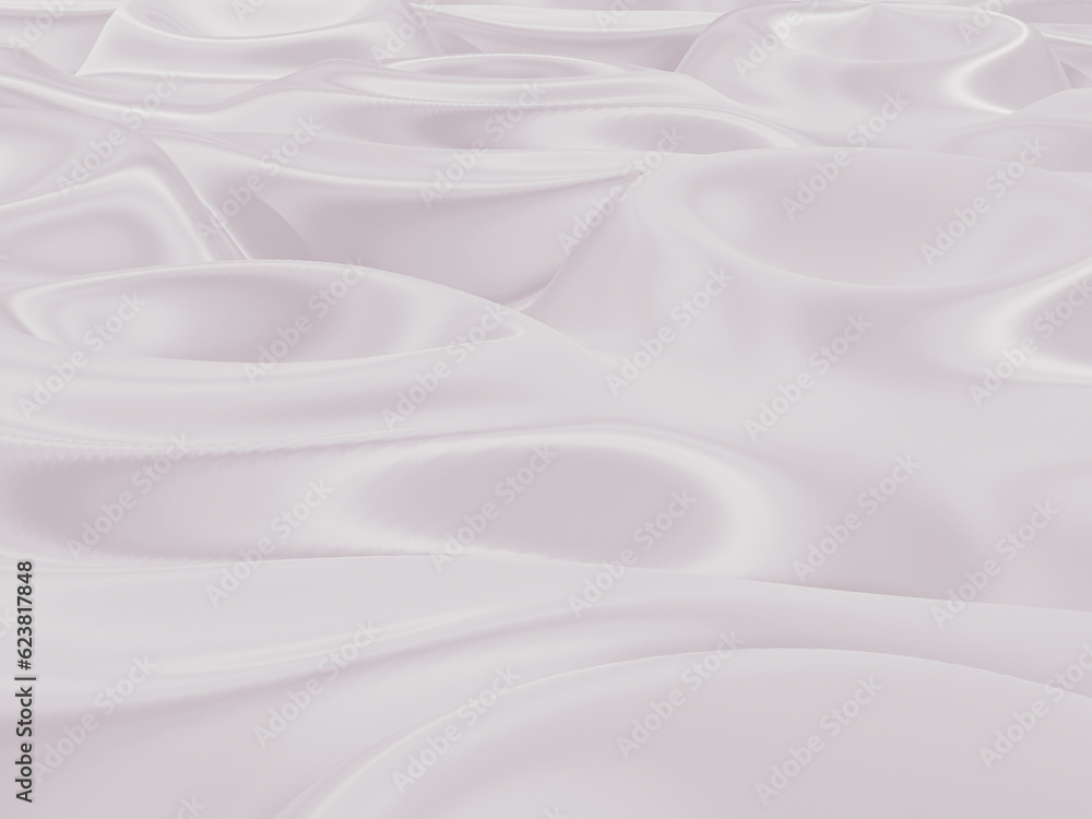Naklejka premium white satin soft fabric abstract texture background