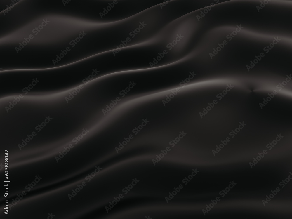 Black satin silk, elegant fabric for backgrounds Black satin silk, elegant fabric for backgrounds