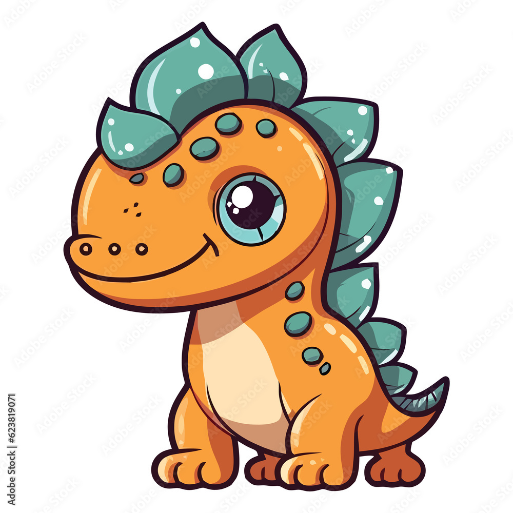 Cute Edmontosaurus Dinosaur Illustration Cute Edmontosaurus Dinosaur Illustration