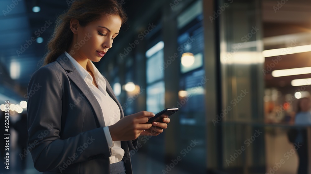 Fototapeta premium person using smartphone