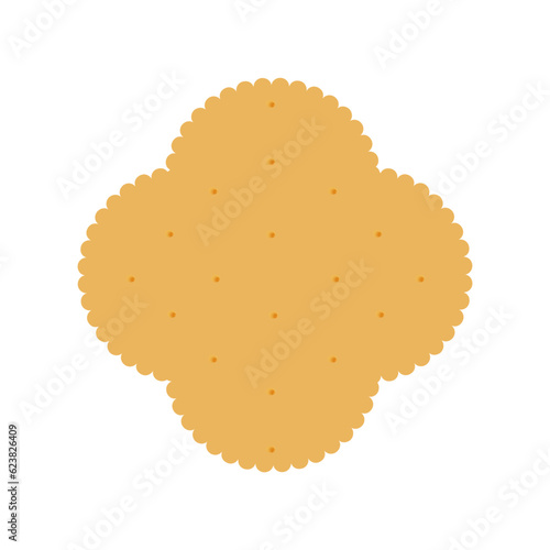 Shortbread cookies on a white background.