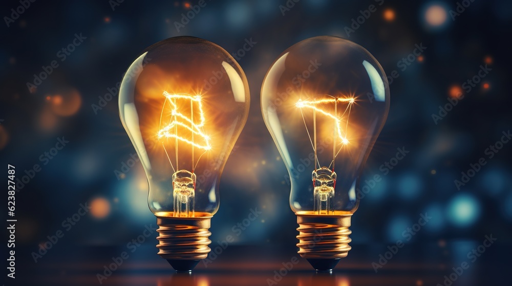 light bulb on dark background with generative ai light bulb on dark background with generative ai