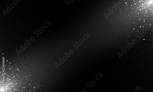 Abstract falling vibrant lights. Magic white dust and glare. Festive Christmas background. Particle rain. Vector illustration. Neon glitter texture christmas abstract particle background 