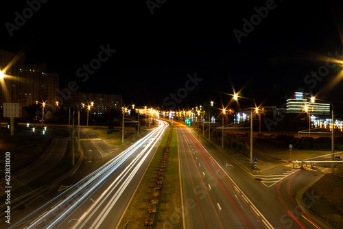 night traffic at night