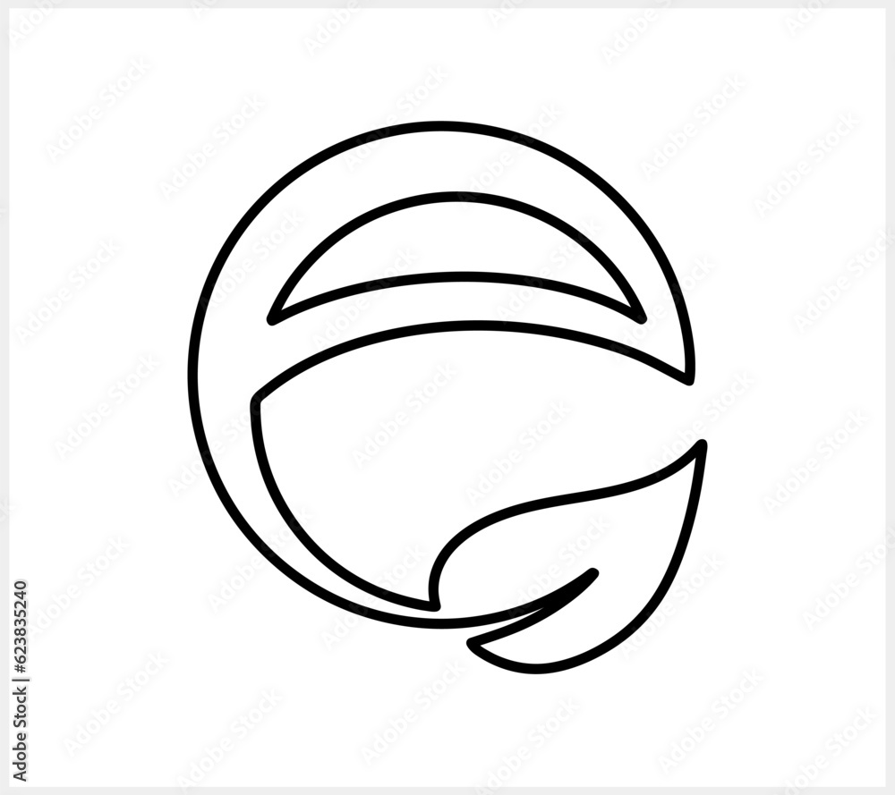 Letter e with leaf icon isolated Sketch eco clipart Vector stock illustration EPS 10 Letter e with leaf icon isolated Sketch eco clipart Vector stock illustration EPS 10