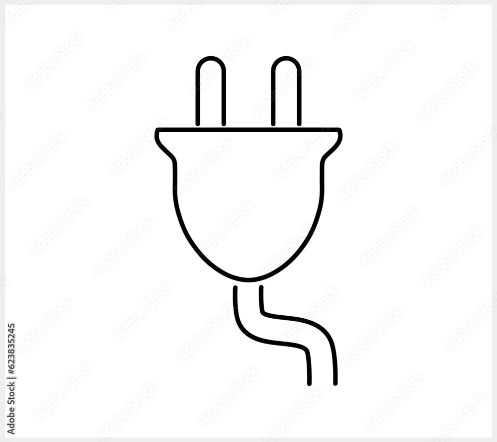 Doodle electric icon Hand drawn line Sketch vector stock illustration EPS 10 Doodle electric icon Hand drawn line Sketch vector stock illustration EPS 10