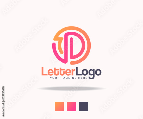 Letter logo or favicon design