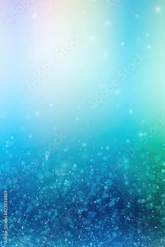 A Blurry Blue And Green Background With Bubbles. Blur Photo Editing, Blue And Green Color Theory, Background Graphic Design, Bubbles Shapes, Artistry Composition, Greeting Сard. Generative AI