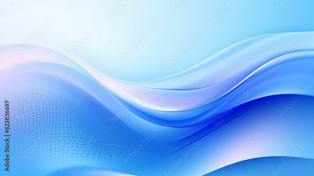 Fototapeta premium Blue shimmering screen gradient texture background. Abstract technology big data digital background. 3D rendering.